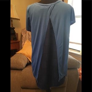 Top with silk undershirt